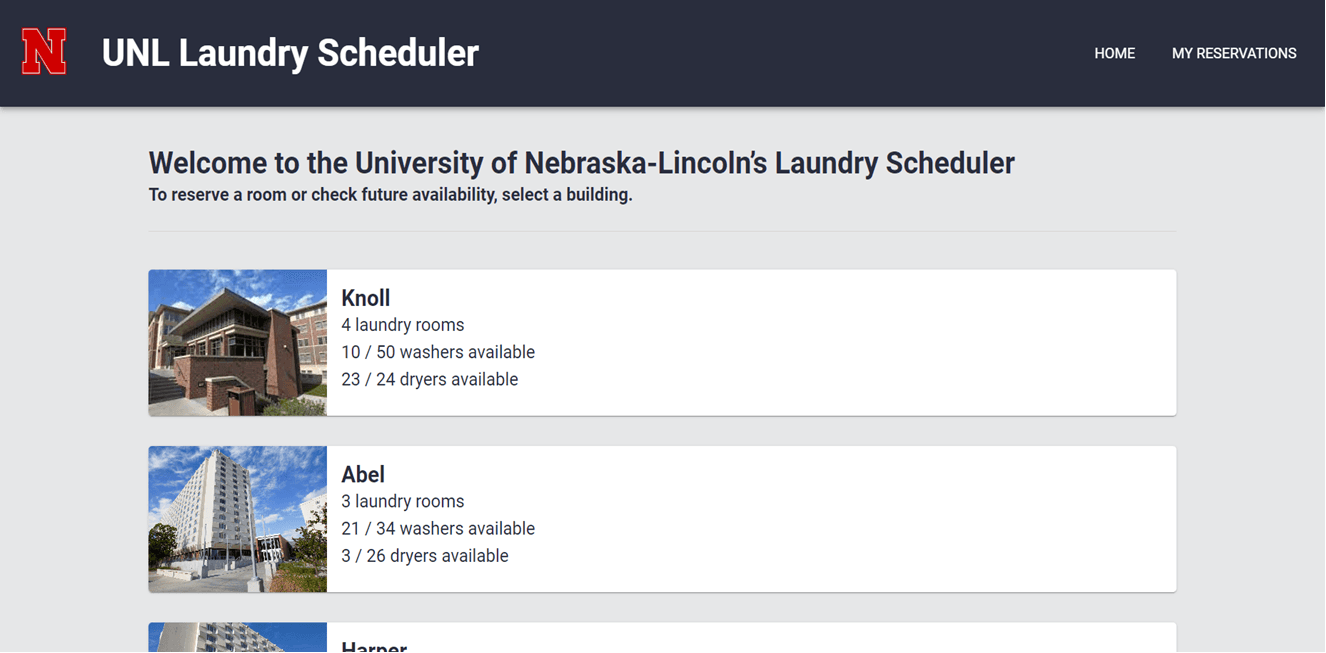 Supporting image 0 for UNL Laundry Scheduler